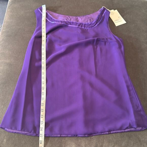 Women’s Purple Chiffon 3 Piece Pants Suit Mother of the Bride Plus Size 16 NEW - Picture 7 of 14